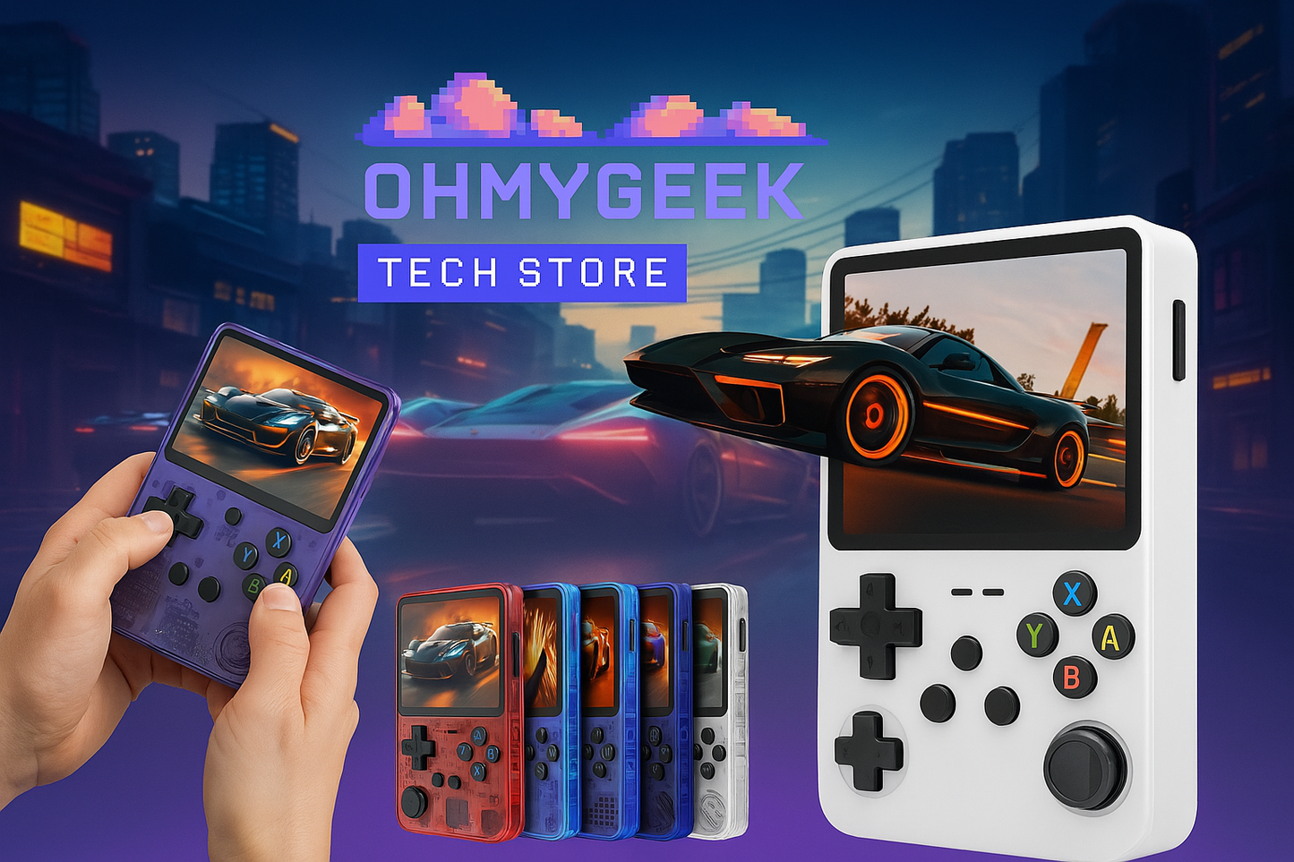 PixelRush Go Gaming Console